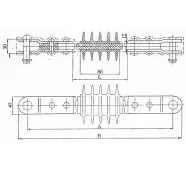 Планочный изолятор И-1.2 фото